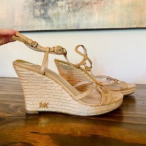 Michael Kors Nude Wedge- Size 9